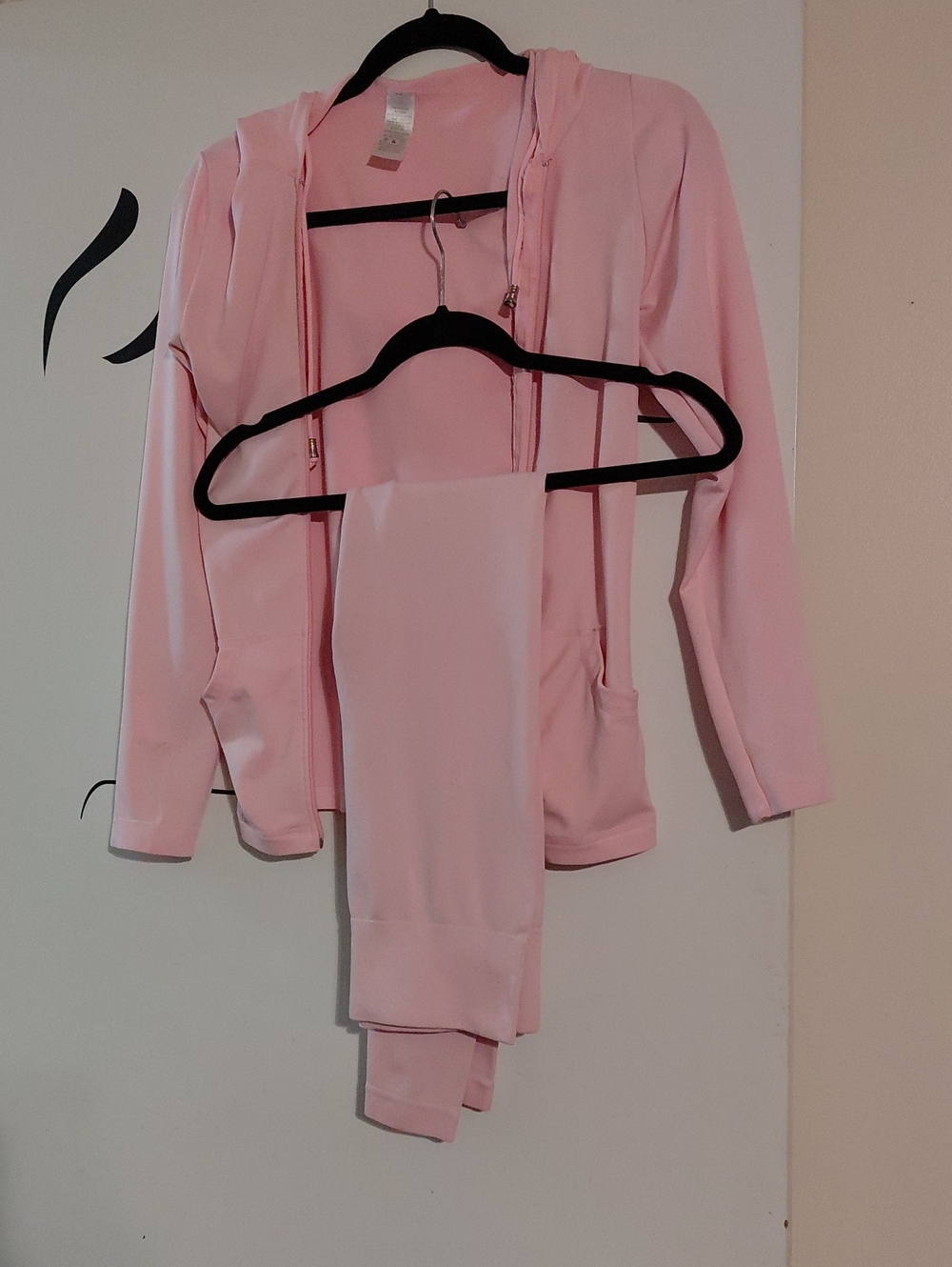 Pink Hooded Zip-Up Lounge Jumpsuit